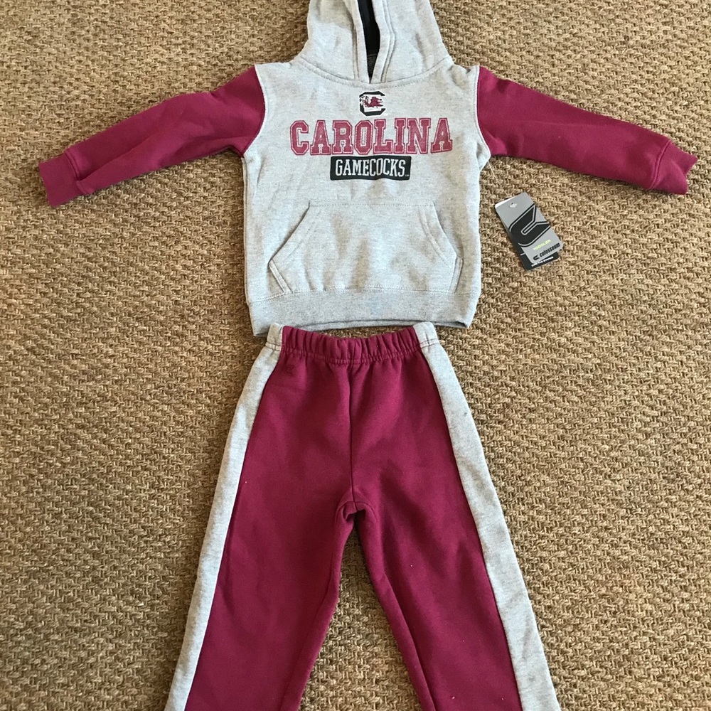 Toddler Raglan South Carolina Gamecocks Hoodie Set